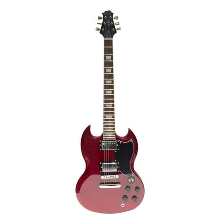 Babilon Nighthawk Classic Electric Guitar, Wine Red
