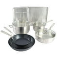thumbnail image 1 of Babish 12 Piece Oven Safe Stainless Steel, Carbon Steel, Aluminum Cookware Set, 1 of 5