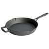 Babish 131284.01R 12 in. Pre-Seasoned Cast Iron Skillet - Black