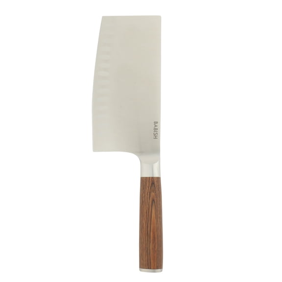 Babish 6.5-Inch Forged Cleaver Knife with Dark Pakka Wood Handle – High-Carbon 1.4116 German Steel Full Tang Kitchen Knife for Heavy-Duty Chopping and Slicing