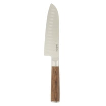 Babish 6.5-Inch Santoku Knife – High-Carbon 1.4116 German Steel Kitchen Knife with Dark Pakka Wood Handle, Full-Tang Razor Sharp Blade for Chopping, Slicing, Dicing & Precision Prep