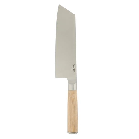 Babish 7.5-Inch Clef Knife – High-Carbon 1.4116 German Steel Kitchen Knife with Light Pakka Wood Handle, Chef & Cleaver Hybrid for Chopping, Slicing & Prep, Full-Tang, Razor Sharp, Ergonomic Design
