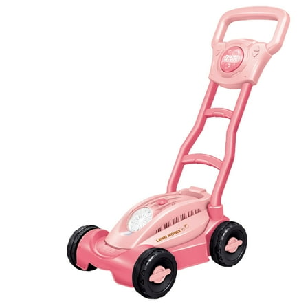 Bable Toy Blower Mower for Toddlers with Lights Outdoor Automatic Machine Maker 50ML Backyard Kids Play