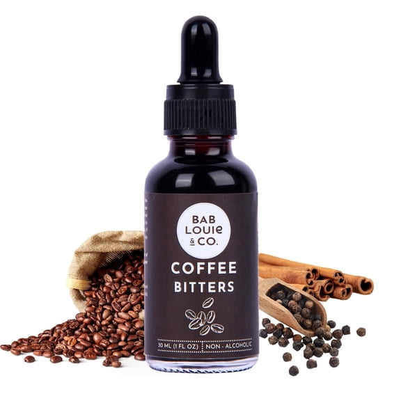 NON - ALCOHOLIC Coffee Bitter for Cocktails 30ml(1 Fl. Oz), Rich Coffee Flavor with Spice Notes, Bitters for Cocktails, 100% Natural Ingredients, Perfect for Espresso, Martinis & Negroni