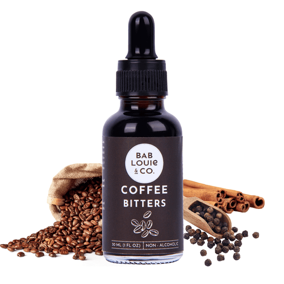 Bablouie & Co. 30ml Coffee Bitters, Rich Coffee Flavor with Spice Notes, Non-Alcoholic Handcrafted Blend, 100% Natural Ingredients, Perfect for Espresso Martinis, Coffee Negroni & Old Fashioned