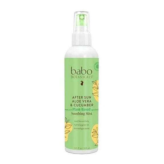 Babo Botanicals After Sun Aloe Vera And Cucumber Soothing Mist, 5.5 Oz