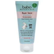 Babo Botanicals Baby Skin Mineral Sunscreen SPF 50 , 3 oz Sunscreen