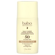 Babo Botanicals Daily Sheer Tinted Mineral Sunscreen Fluid SPF 50 , 1.7 oz Sunscreen