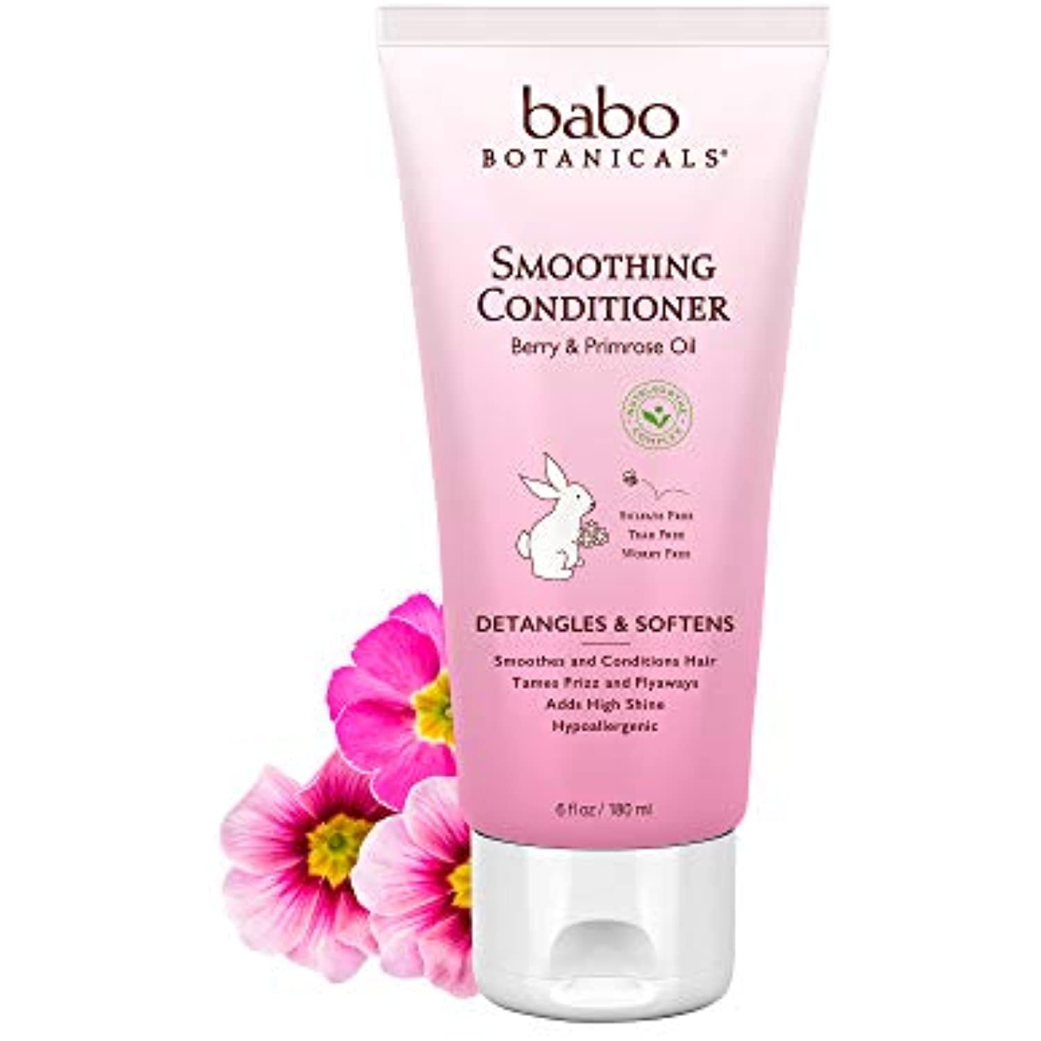 Babo Botanicals Detangling Conditioner - Instantly Smooth Berry Primrose - 6 oz