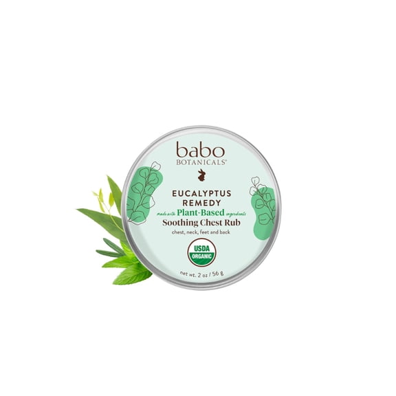 Babo Botanicals Eucalyptus Remedy Soothing Chest Rub 2 oz