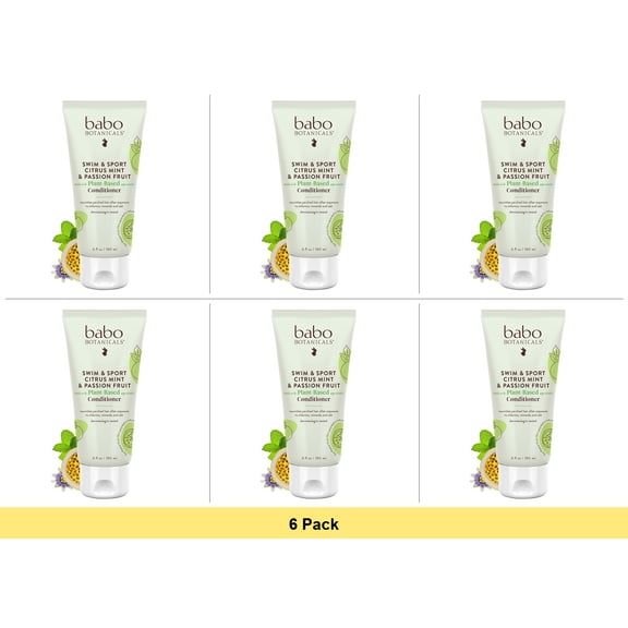 Babo Botanicals Purifying Swim & Sport Conditioner, 6 oz - 6 Pack