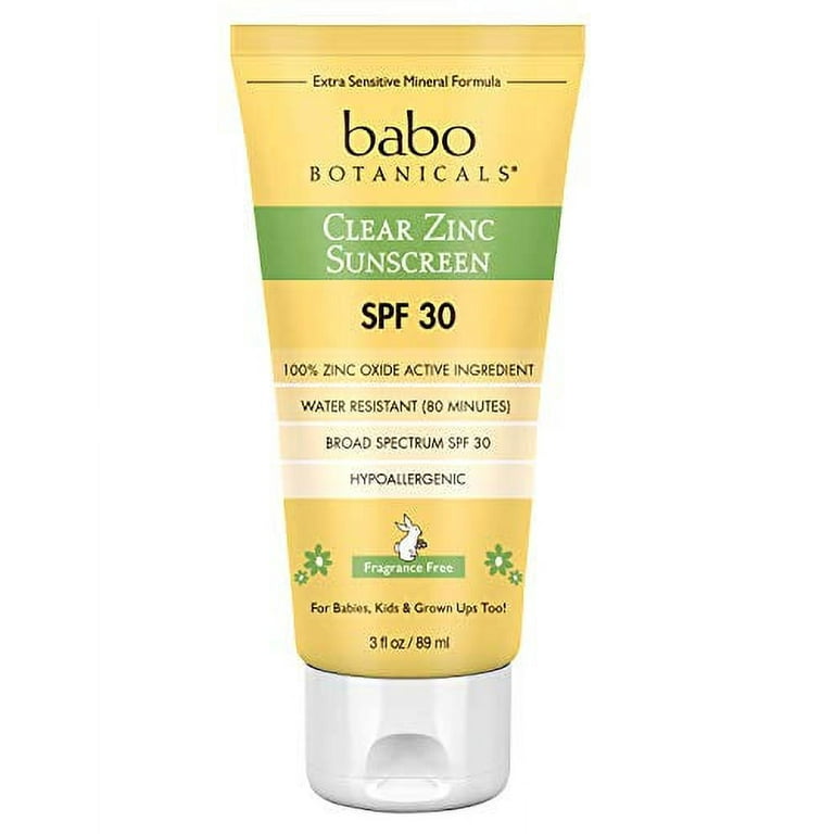 Babo Botanicals Zinc Sunscreen Lotion SPF 30 with 100 Mineral