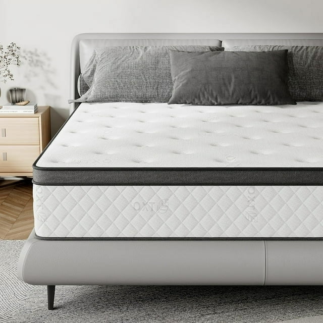 Babo Care 12 inch Hybrid Mattress Twin Bed in a Box Medium Firm