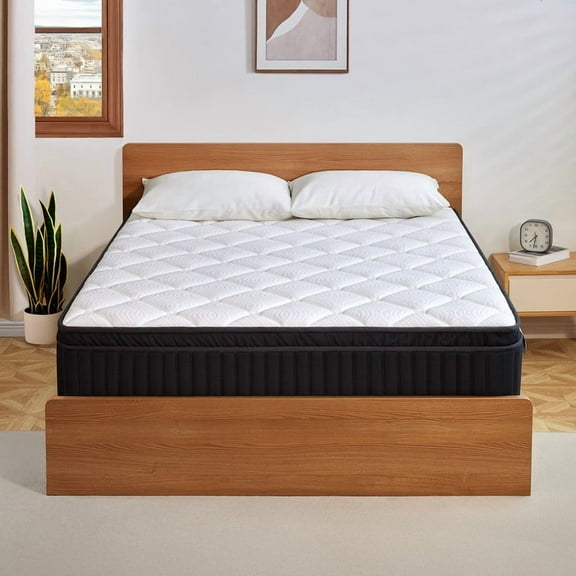 Babo Care Classic Hybrid 14" Twin-XL Mattress - Medium - Memory Foam & Innerspring Coils - Cooling Top Layer - Pressure-Relief - Mattress in a Box