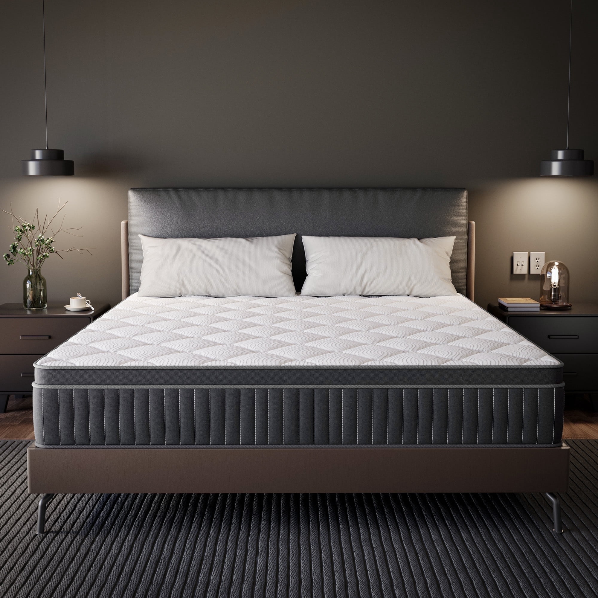 TXO 12 Inch King Mattress in a Box, Gel Memory Foam, Supportive