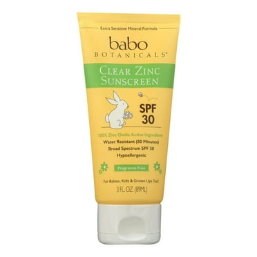 Babobotani SPF 30 Unscented Sunscreen 3 oz (Pack Of 3)