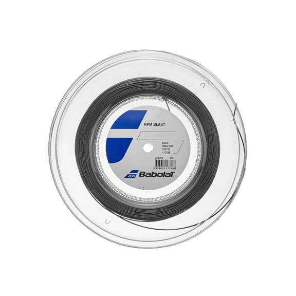 Babolat RPM Blast Co-Poly Tennis String Ultimate Spin & Control, Mini Reel 100M,18g Black