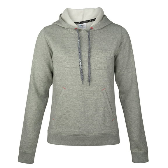 Babolat Women's Exercise Hood Sweatshirt - High Rise Heather (X-Small)