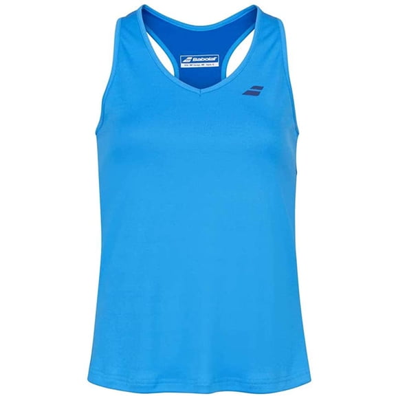 Babolat Womens Play Cap Sleeve Tennis Tank Top Blue Aster X-Small