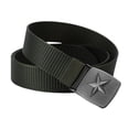 thumbnail image 1 of Babomareon Nylon Mens Belt Adjustable Casual Outdoor Woven Belt with Metal Star Buckle, 1 of 11