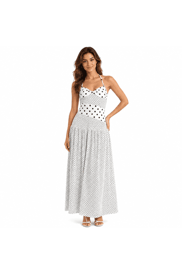Halter Neck Backless Dresses for Women and Girls