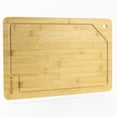thumbnail image 1 of BABONIE Bamboo Cutting Board, Wood Chopping Board with Juice Groove and Hanging Hole, 15" x 10", 1 of 8