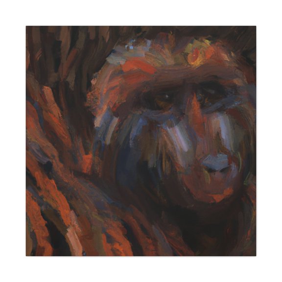 Baboon Abstract Expressionism - Canvas