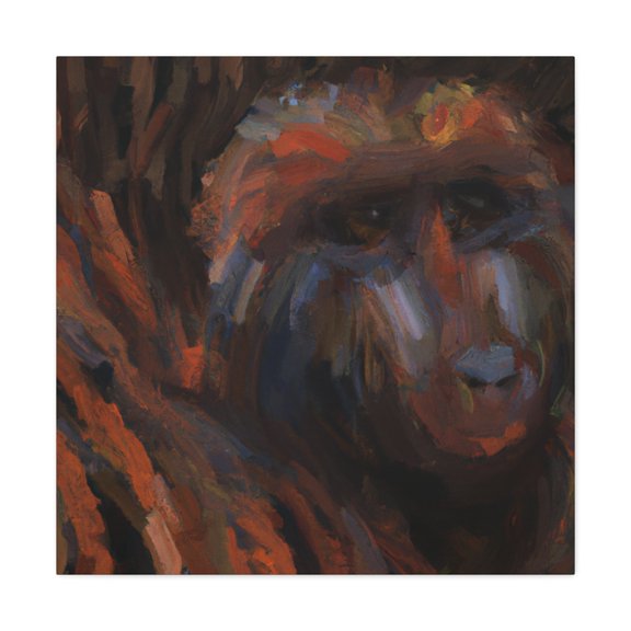 Baboon Abstract Expressionism - Canvas