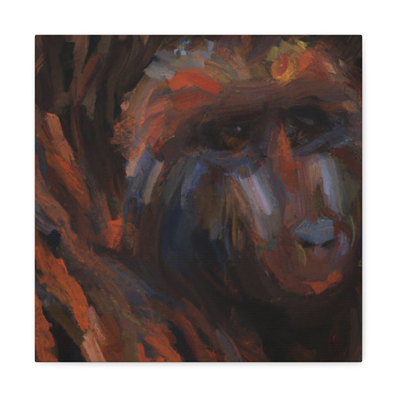 Baboon Abstract Expressionism - Canvas