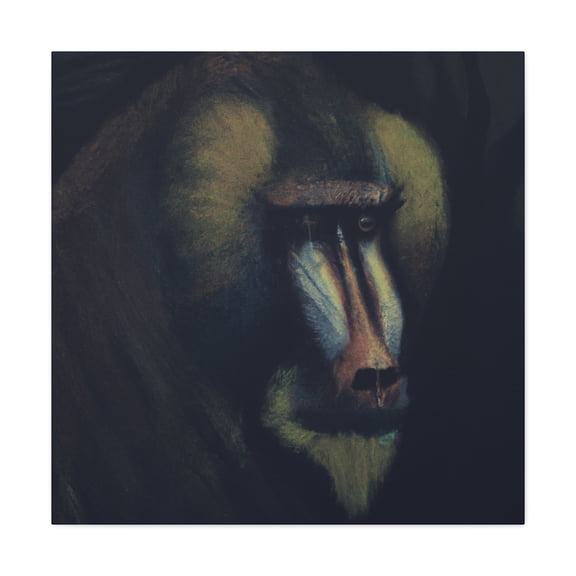 Baboon in Baroque - Canvas