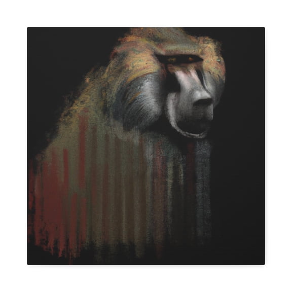 "Baboon in Hyperrealism" - Canvas