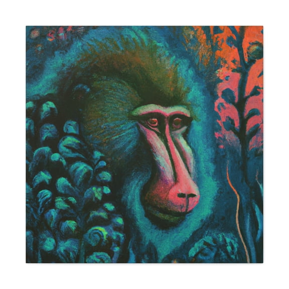 Baboon in Opulence. - Canvas