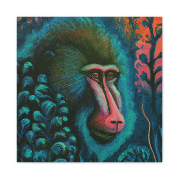 Baboon in Opulence. - Canvas