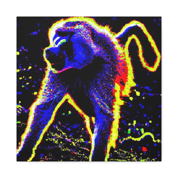 Baboon in Pop Art - Canvas