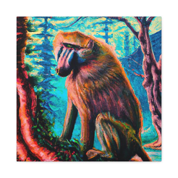 "Baboon on the Plains" - Canvas