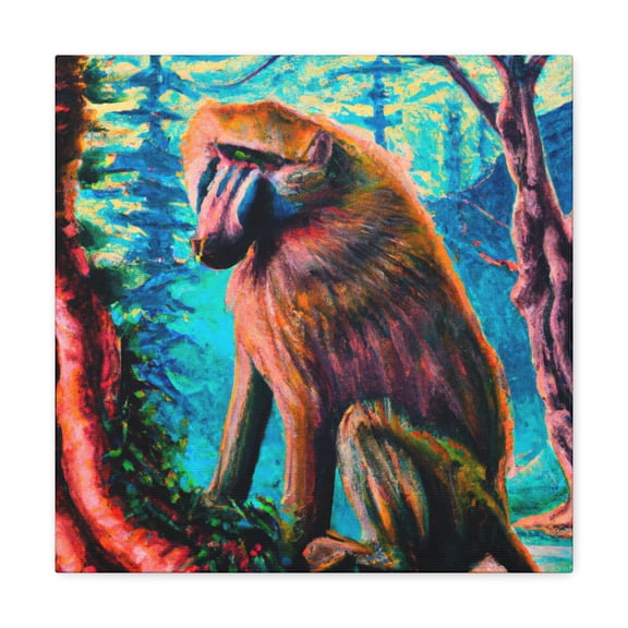 "Baboon on the Plains" - Canvas