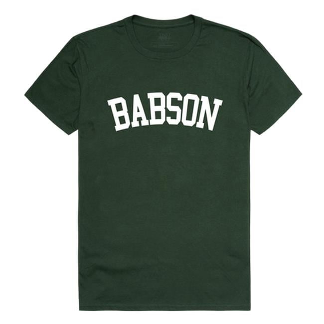 Babson College Men Arch T-Shirt, Forest White 2XL