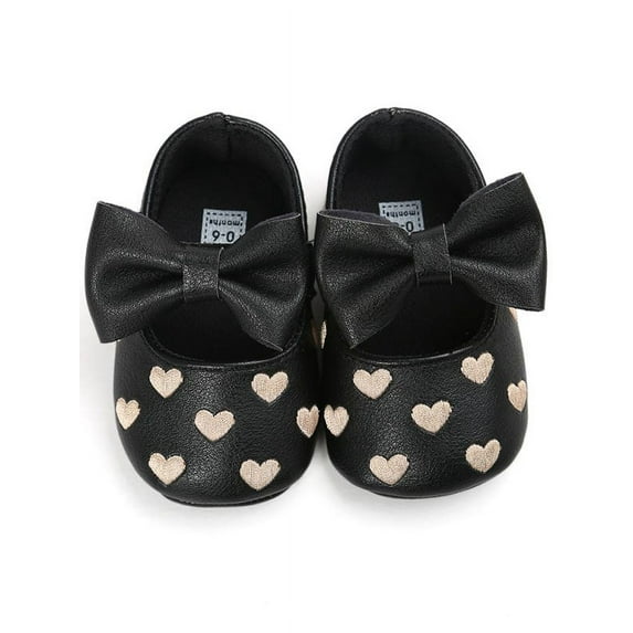 Babula Baby Girl Crib Shoes Bowknot Soft Sole Anti-slip Shoes 0-18M