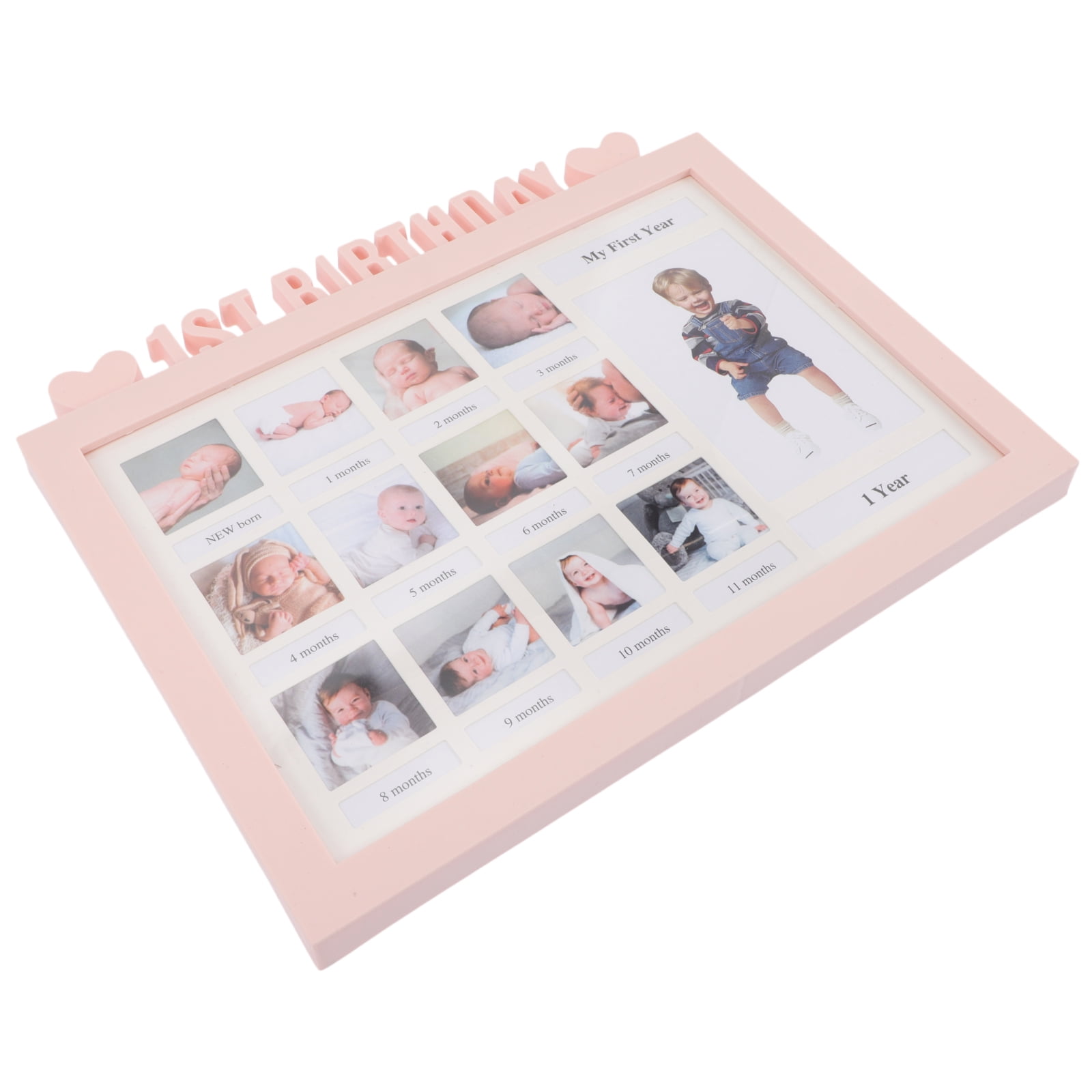 Baby 1st Birthday Photo Frame First Year Picture Frame Milestone Photos
