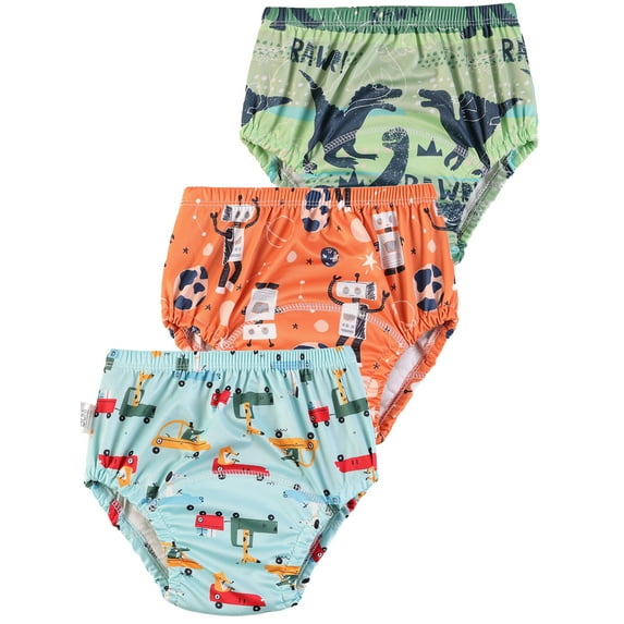Baby 3 Packs Potty Training Pants Cotton Absorbent Training Underwear for Toddler Boy and Girls 0T-3T