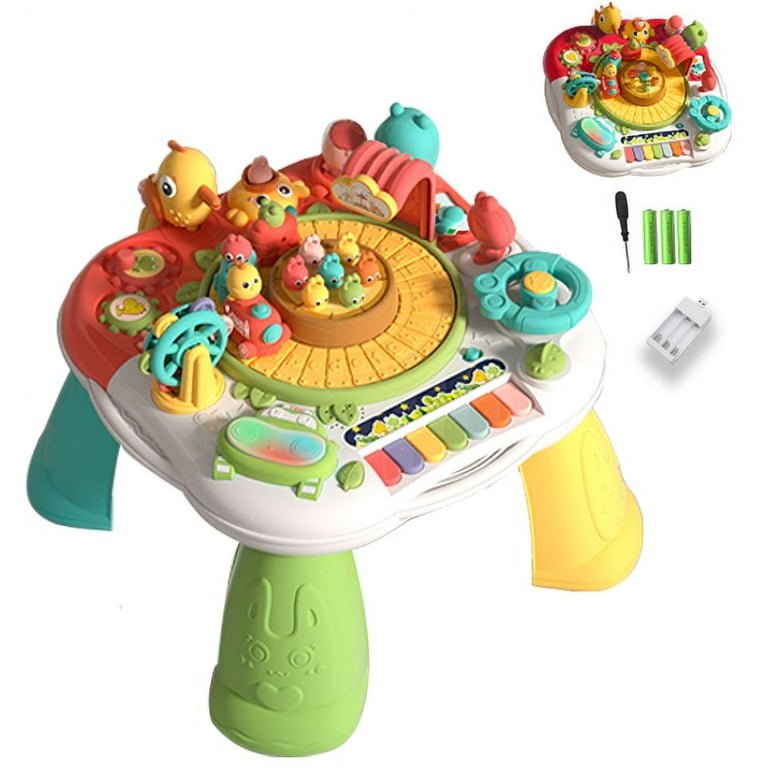 Arcwares Baby Activity Table Toys Baby Toy Educational Early Learning Table for S 6 to 12 18 Months Musical Toddler Toys for 1 2 3 Year Old Boys Girls Gifts