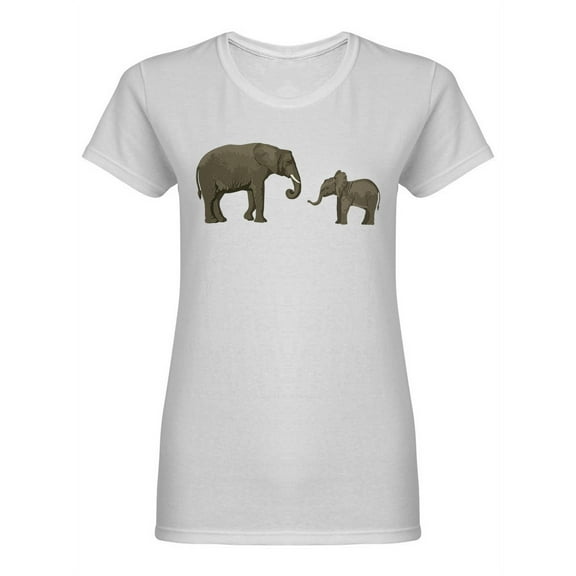 Baby African Elephant Calf Shaped T-Shirt Women -Image by Shutterstock, Female Small