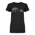 thumbnail image 1 of Baby African Elephant Calf Shaped T-Shirt Women -Image by Shutterstock, Female Small, 1 of 2