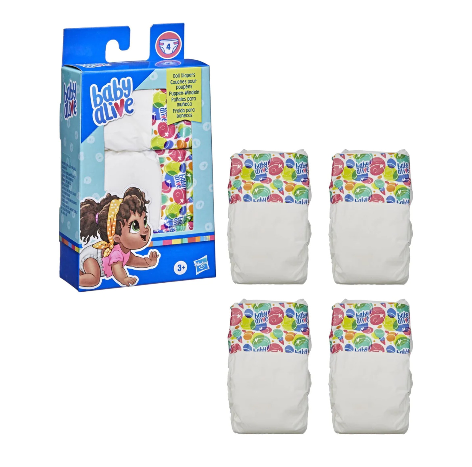 Baby Alive: Doll Diaper Accessories, 4 Count - image 1 of 5