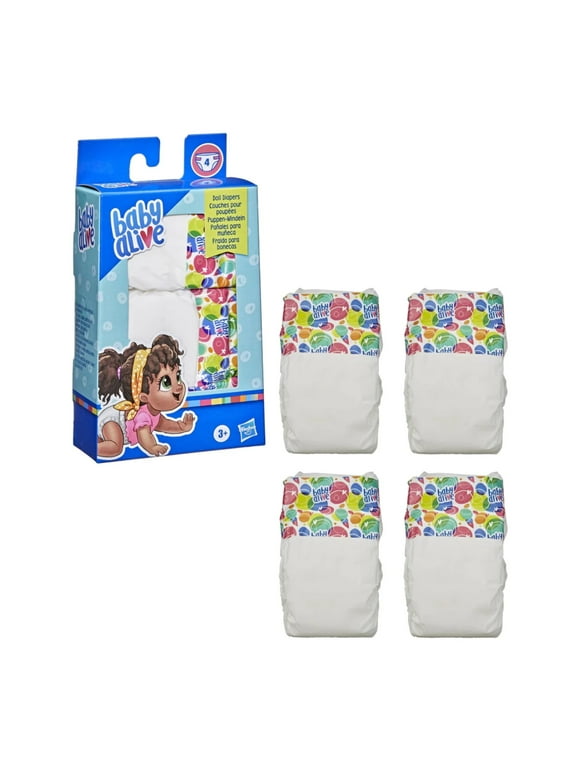 Baby Alive: Doll Diaper Accessories, 4 Count