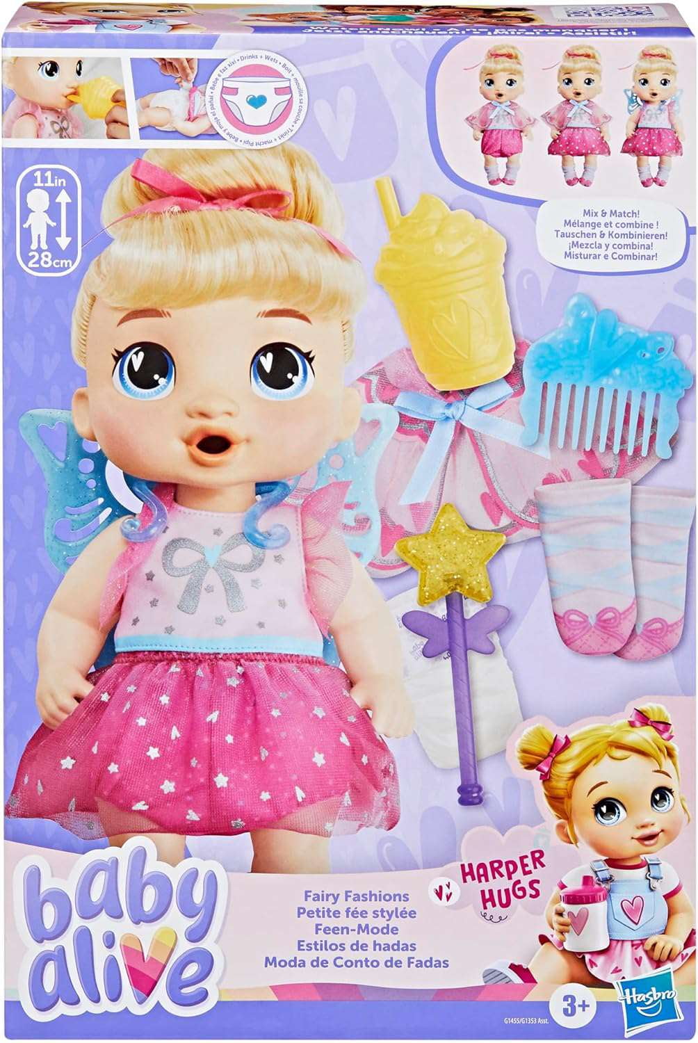 Baby Alive Fairy Fashions Harper Hugs Doll