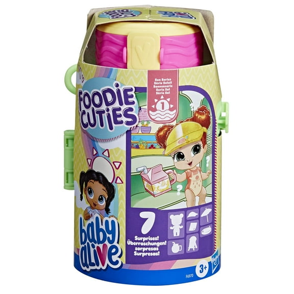Baby Alive Foodie Cuties Bottle Sun Series 1 Doll, 3 inches