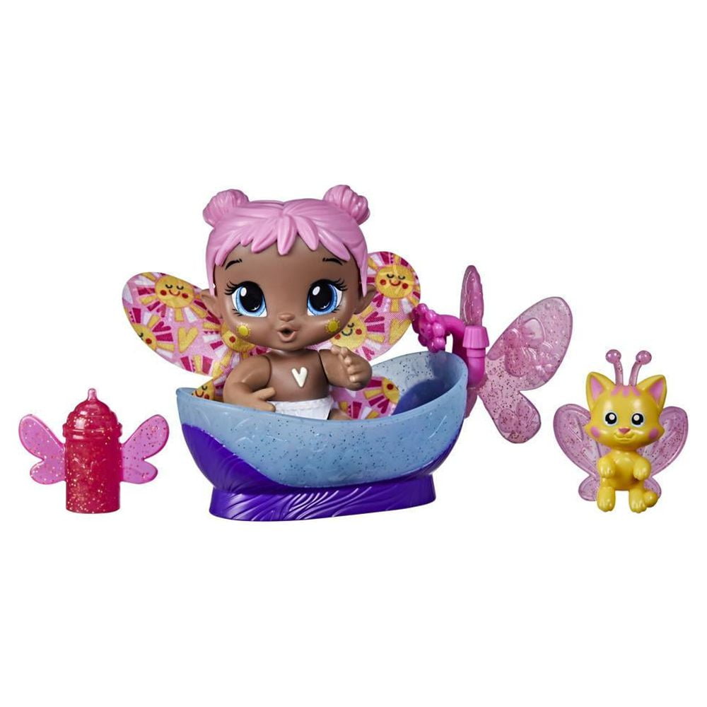Baby Alive GloPixies Minis, Bubble Sunny, Glow-In-The-Dark Pixie Doll