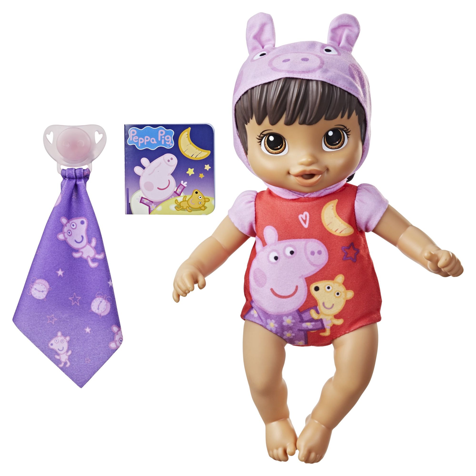 Baby Alive Goodnight Peppa Doll, Peppa Pig Toy, Brown Hair, Only At Walmart - image 1 of 8
