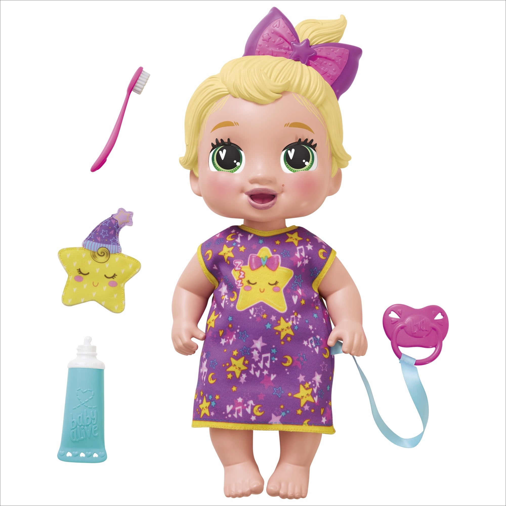 Baby Alive Lil Dreamer LaLa GooGoo Blonde Hair Baby Doll Sleepover Toy for Girls \u0026 Boys 3+